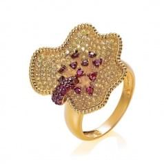 Кольцо золотое с цитрином (Флорентино - Collection Florentino)