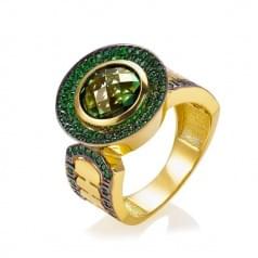 Кольцо золотое с кварцем (Флорентино - Collection Florentino)
