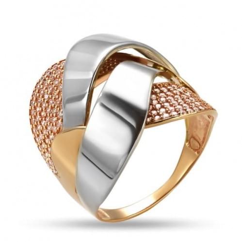 Золотое кольцо с цирконием КВ1217и