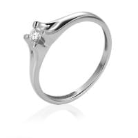 Каблучка з білого золота з діамантом Каблучка з білого золота з діамантом