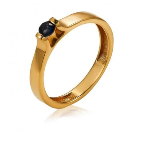 Золотое кольцо с сапфиром КВ1222.00302н