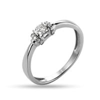 Кольцо из белого золота со вставкой Кольцо из белого золота со вставкой