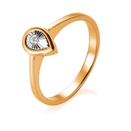 Золотое кольцо с бриллиантом КВ1238.00100Кн