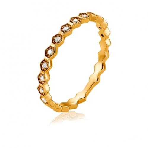 Золотое кольцо с бриллиантом КВ1249(2).00100н