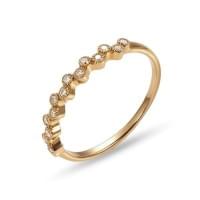 Золота каблучка зі вставкою Золота каблучка зі вставкою