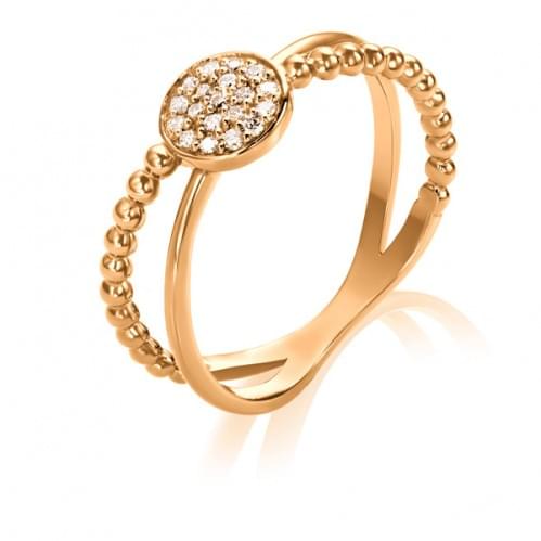 Золотое кольцо с бриллиантом КВ1274.00100н
