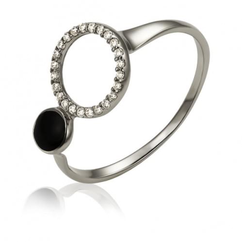 Серебряное кольцо с цирконием КВ1276с