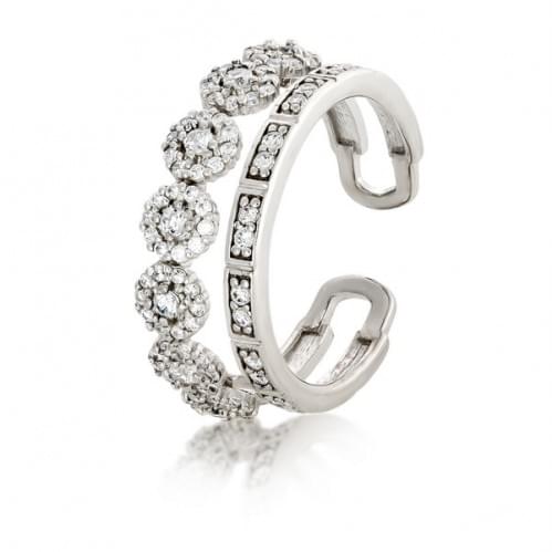 Серебряное кольцо с цирконием КВ1348с