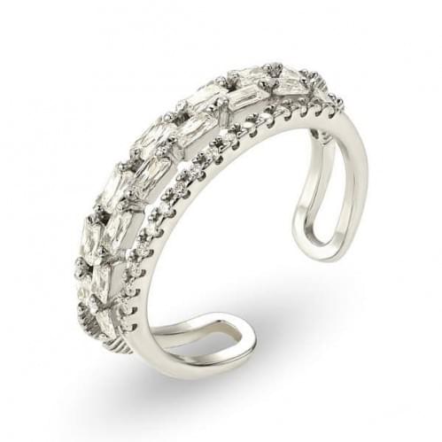 Серебряное кольцо с цирконием КВ1349с