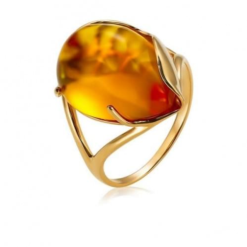 Золотое кольцо с цитрином КВ1354.10408н