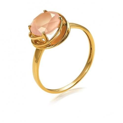 Золотое кольцо с кварцем КВ1361.14304н