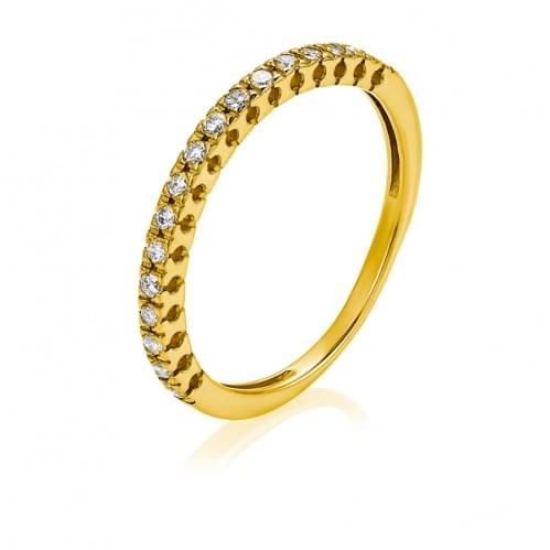 Кольцо из лимонного золота с бриллиантом КВ1372.00100Лн