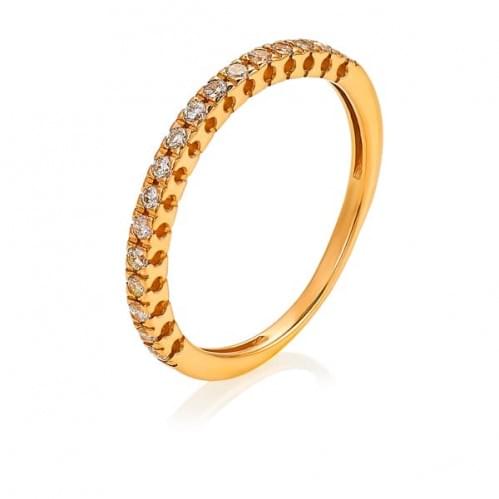 Золотое кольцо с бриллиантом КВ1372.00100н