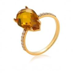 Золотое кольцо с нано султанитом