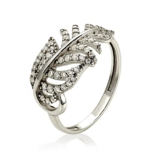 Серебряное кольцо с цирконием КВ1388с