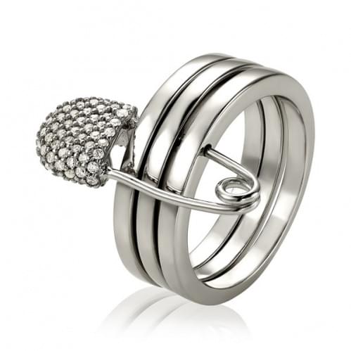 Серебряное кольцо с цирконием КВ1392(м)с