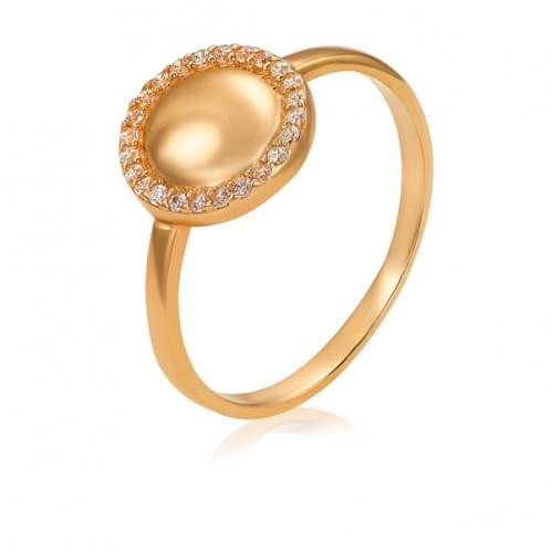 Золотое кольцо с цирконием КВ1399и
