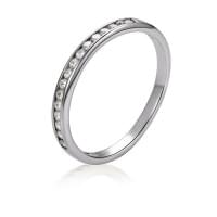 Каблучка з білого золота зі вставкою