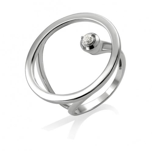 Серебряное кольцо с цирконием КВ1400с