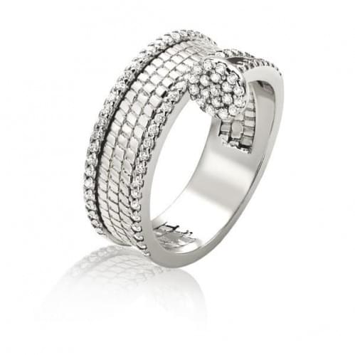 Серебряное кольцо с цирконием КВ1426с