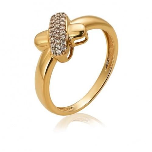 Золотое кольцо с цирконием КВ1450и