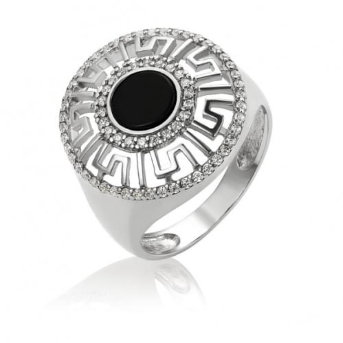 Серебряное кольцо с цирконием КВ1452с