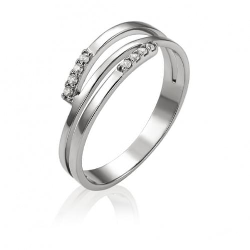 Серебряное кольцо с цирконием КВ1454с