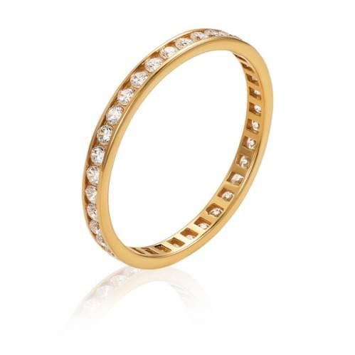 Золотое кольцо с цирконием КВ1457и