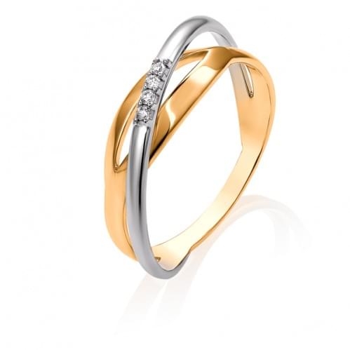 Золотое кольцо с бриллиантом КВ1459.00100н