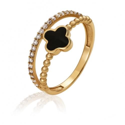 Золотое кольцо с цирконием КВ1467и