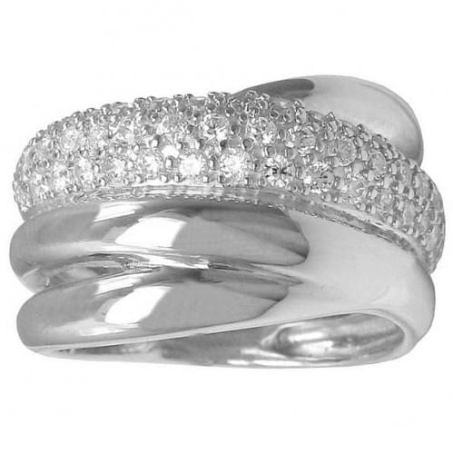 Серебряное кольцо c цирконием КВ147с