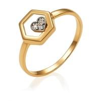 Золотое кольцо с цирконием Золотое кольцо с цирконием