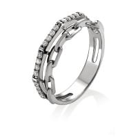 Срібний перстень з цирконієм