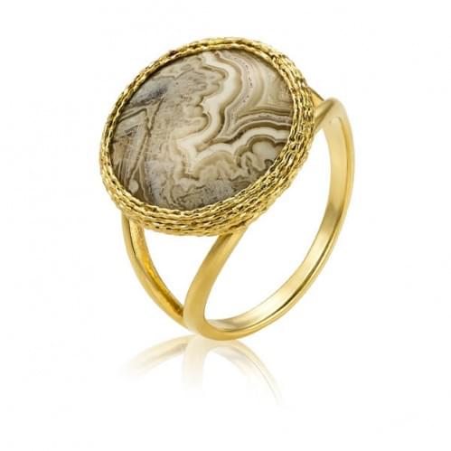 Кольцо из лимонного золота (Флорентино - Collection Florentino) КВ2128Лк