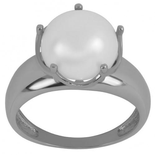 Серебряное кольцо с жемчугом КВ342(2)с