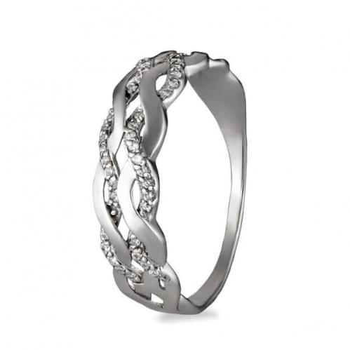 Серебряное кольцо с цирконием КВ370с