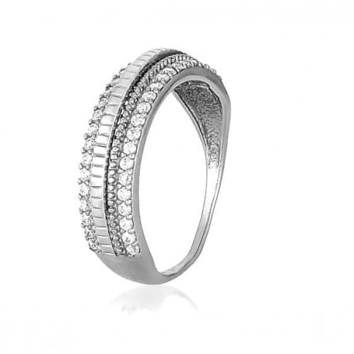 Серебряное кольцо с цирконием КВ408(3)с