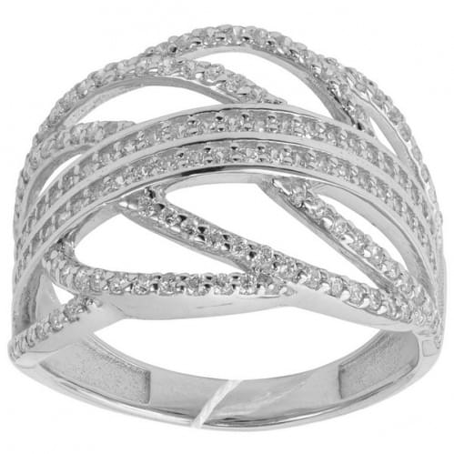 Серебряное кольцо с цирконием КВ436с