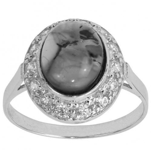 Серебряное кольцо с цирконием КВ527с