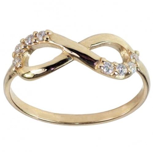 Золотое кольцо с цирконием КВ532и