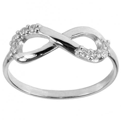 Серебряное кольцо с цирконием КВ532с