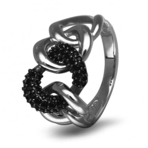 Серебряное кольцо с цирконием КВ556с