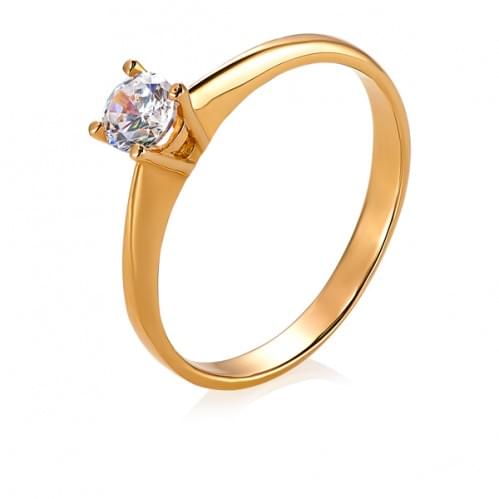 Золотое кольцо с бриллиантом КВ689.00100н