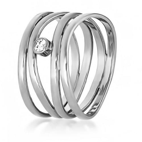 Серебряное кольцо с цирконием КВ699с
