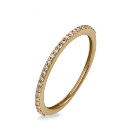 Золотое кольцо с цирконием КВ713и