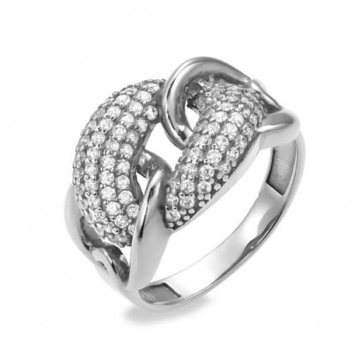 Серебряное кольцо с цирконием КВ719с