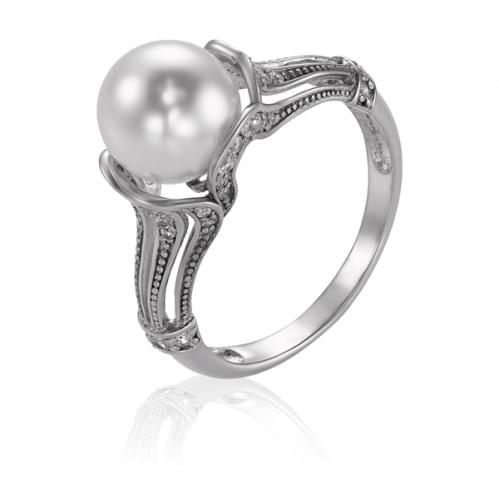 Серебряное кольцо с цирконием КВ755(2)с