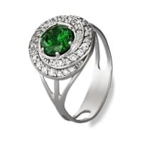 Срібна каблучка з цирконієм