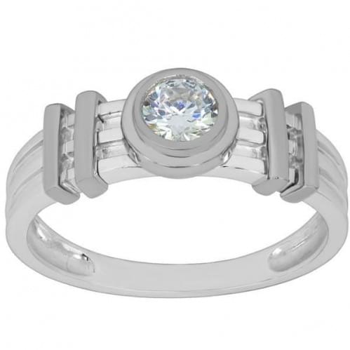 Серебряное кольцо с цирконием КВ761с