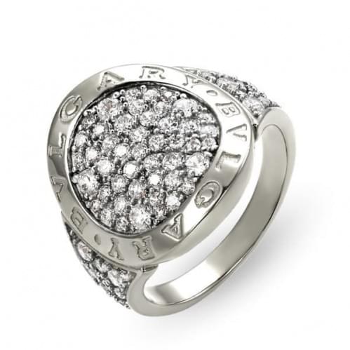 Серебряное кольцо с цирконием КВ785с